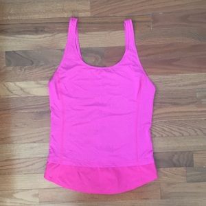 Pink lulu lemon top